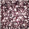 75% OFF Burgundy Sequined Crocheted Lace Fabric 0.5m